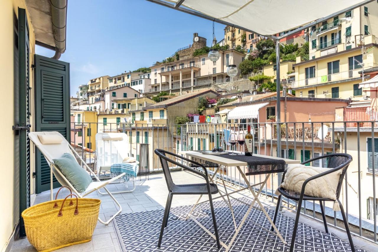 Wanderjohn Penthouse 5Terreparco Apartment Riomaggiore Luaran gambar